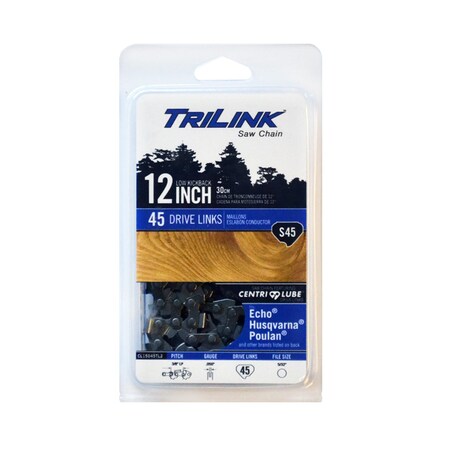 Trilink Chainsaw Chain 3/8 LP Semi-Chisel .050 45DL for Echo CS30 S45-91PX; CL15045TL2